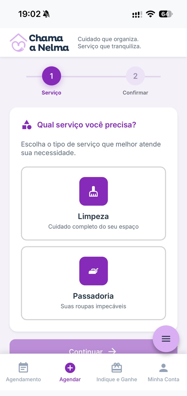 Aplicativo Chama a Nelma — serviços